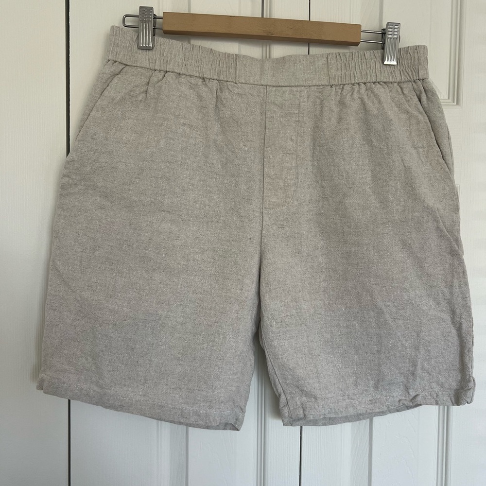 Zara Men's Casual Tan linen Shorts size medium